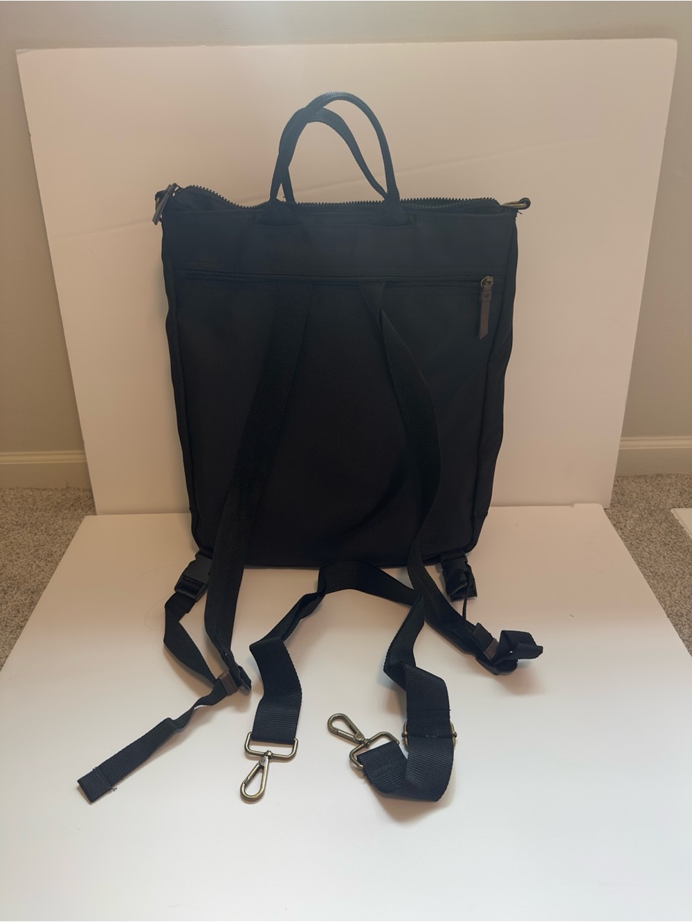 Target Black Convertible Laptop Backpack Tote